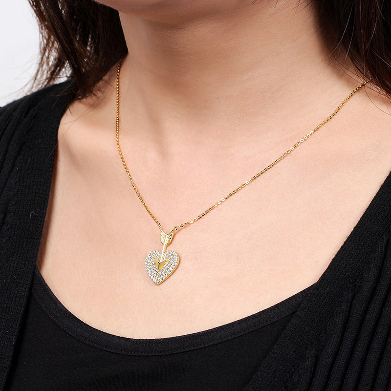 Arrow Heart Necklace