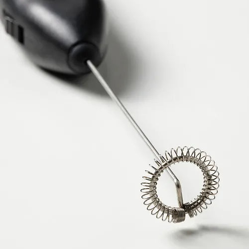 Portable Mini Electric Milk Frother – Stainless Steel Whisk, for Coffee, Matcha & More