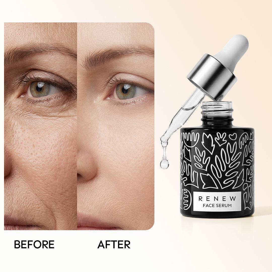 Lovocross Fine-Line Smoothing Night Serum Set – Botanical AHA, Low-Molecular Hyaluronate & 100% Aloe Base