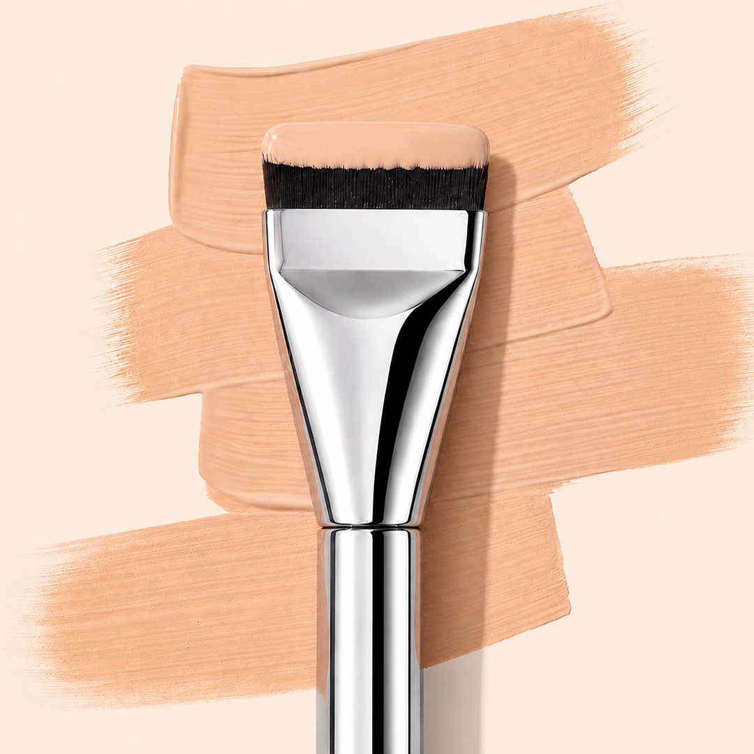 Lovocross Flat Foundation Brush – Streak-Free Airbrushed Finish for Textured & Uneven Skin