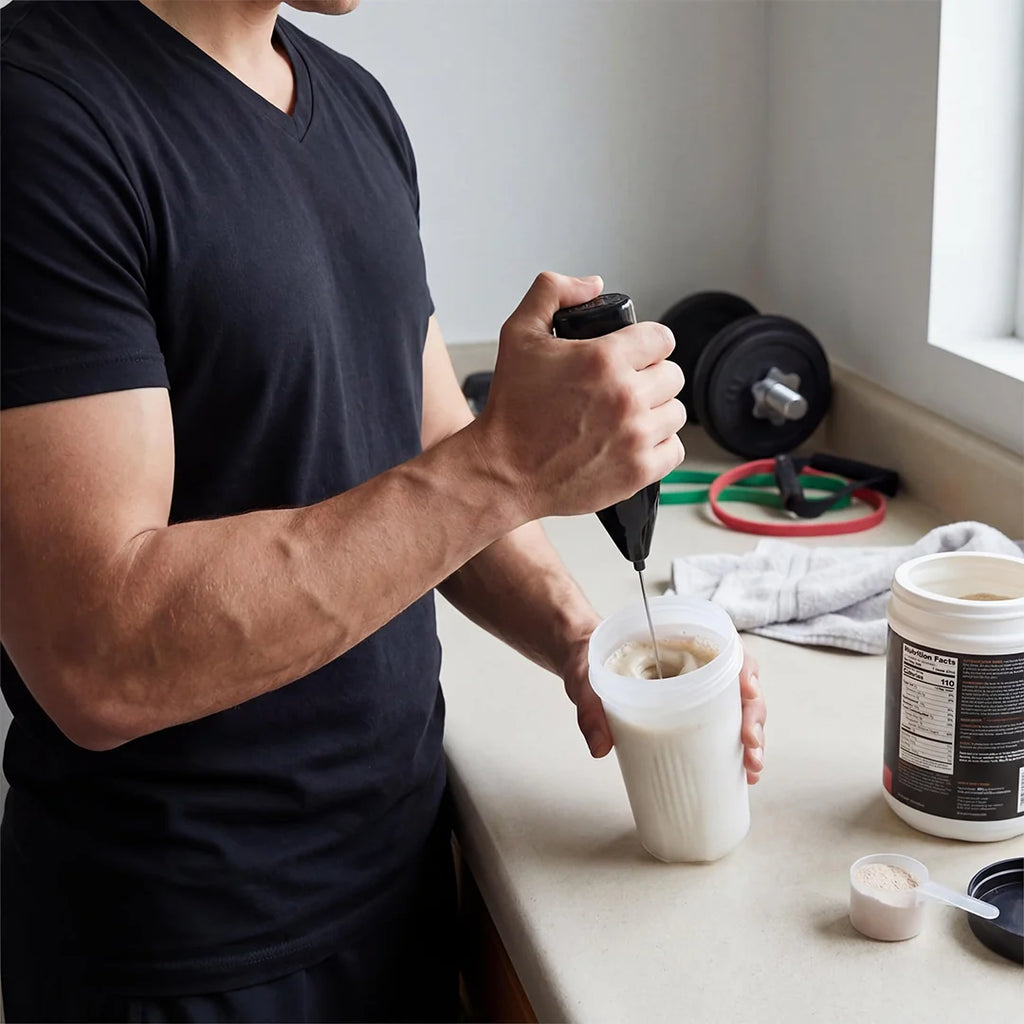 Portable Mini Electric Milk Frother – Stainless Steel Whisk, for Coffee, Matcha & More