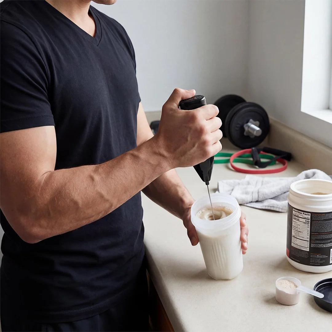 Portable Mini Electric Milk Frother – Stainless Steel Whisk, for Coffee, Matcha & More