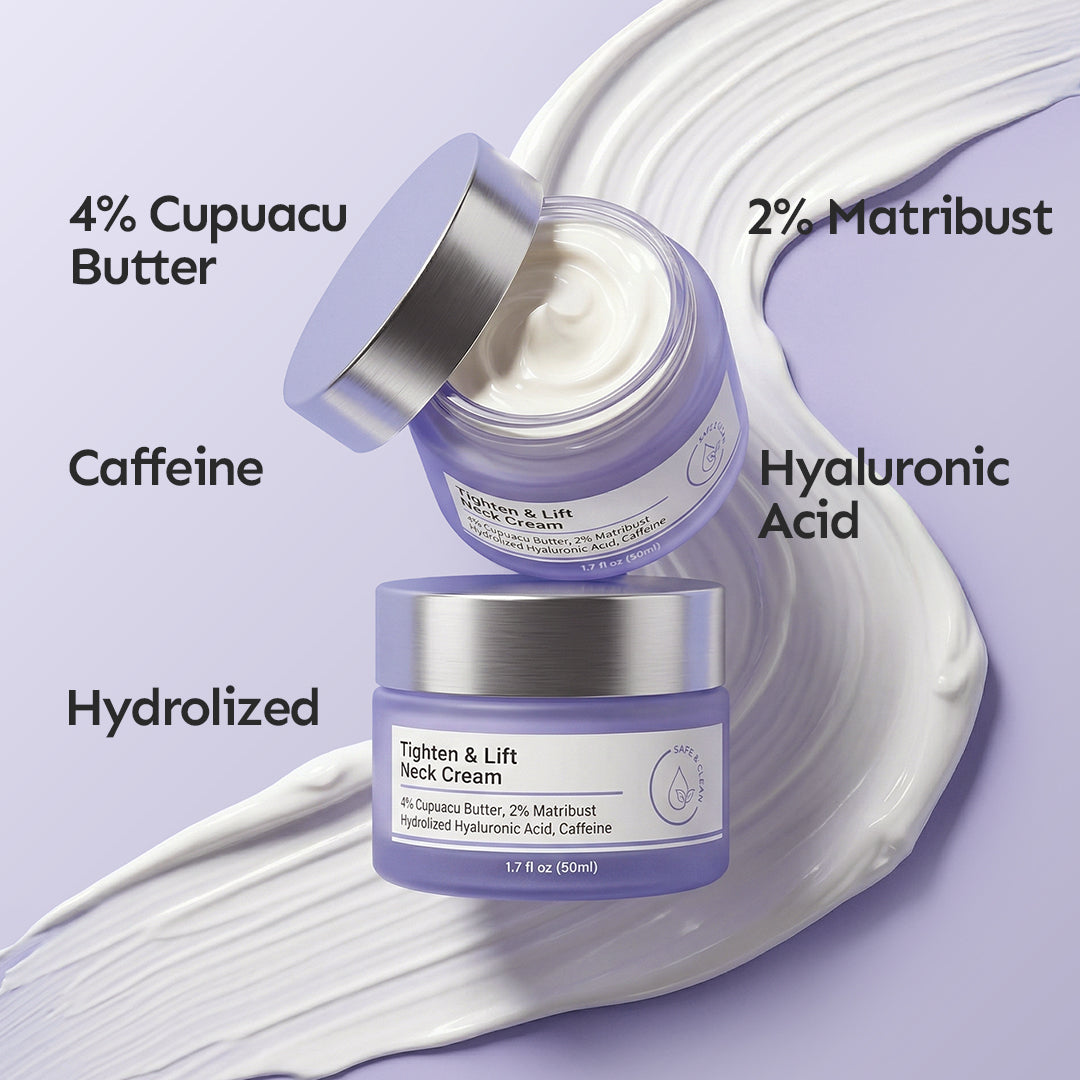 Lovocross Tech Neck Rescue Cream – Smooth Neck Lines, Firm & Deep Hydration