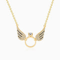 Angel Wings Ring Necklace