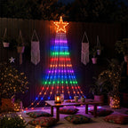 Cascading Christmas Tree Lights