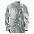 Kyoto - Men's Ultra Comfortable Band Collar Shirt