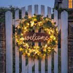 Evergreen Welcome Wreath