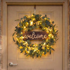 Evergreen Welcome Wreath