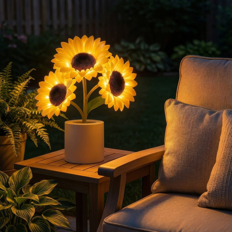 Shimmering Sunflower Lamp
