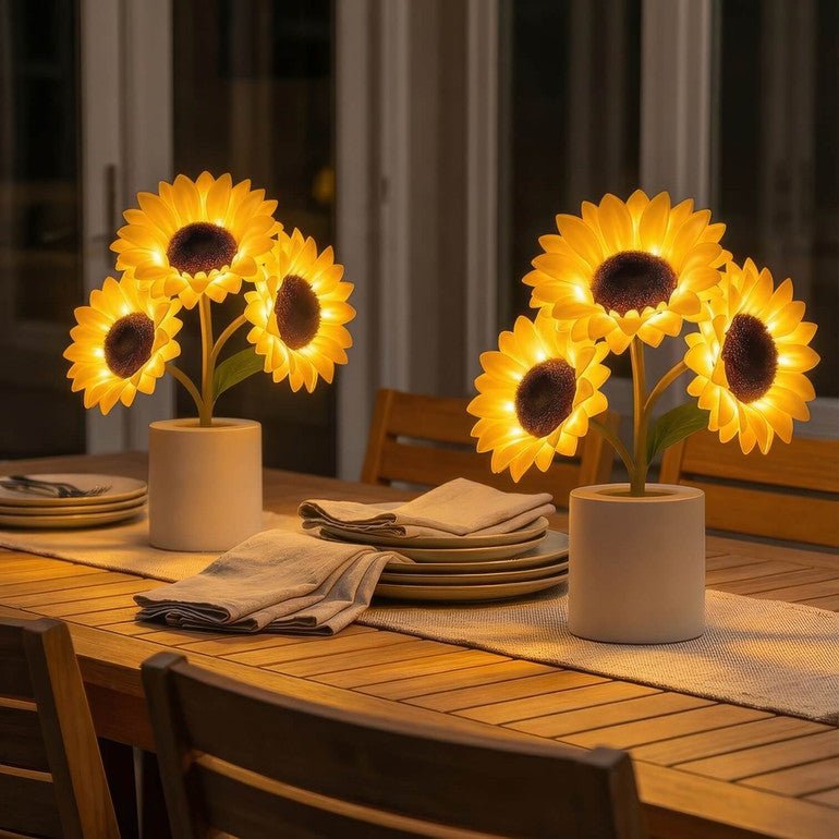 Shimmering Sunflower Lamp