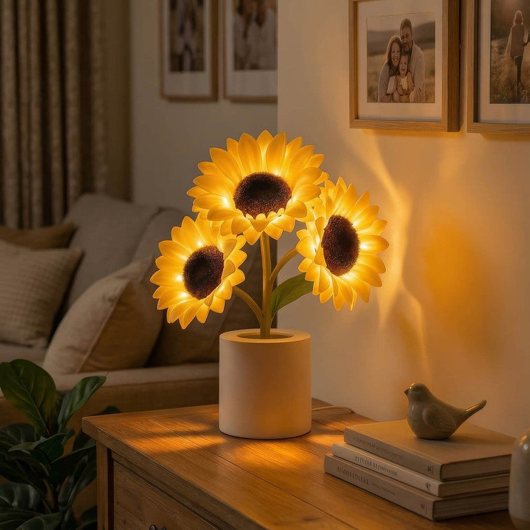 Shimmering Sunflower Lamp