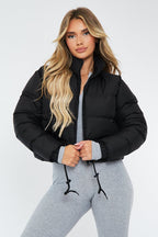 CROPPED MATTE PUFFER JACKET - LUNA