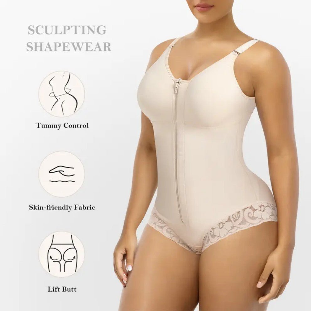 FAJAS COLOMBIANAS BREIF SHAPEWEAR TUMMY CONTROL BUTT LIFTER SHAPER WITH ZIPPER CROTCH - LUNA