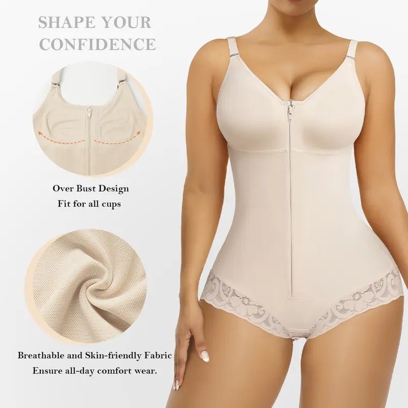 FAJAS COLOMBIANAS BREIF SHAPEWEAR TUMMY CONTROL BUTT LIFTER SHAPER WITH ZIPPER CROTCH - LUNA